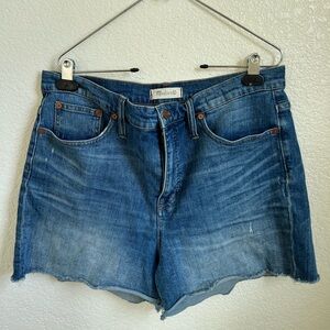Madewell high rise denim short